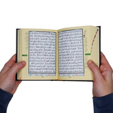 Open Koran Tajweed XS pocket met handen, luxe uitgave van heilige Koran